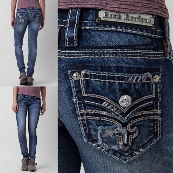 Rock Revival Denim - Rock Revival Low Rise Skinny Jeans 34” L NO OFFERS